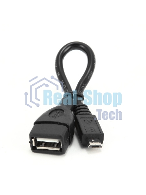 Кабель Gembird/Cablexpert A-OTG-AFBM-001 AF/MicroBM, Кабель USB 2.0 OTG, 0.15м, пакет