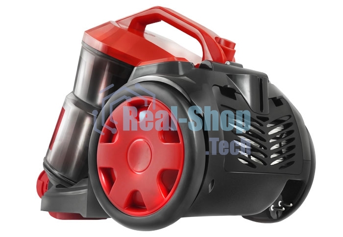 Пылесос Centek CT-2536 черный/красный, 420/2400 Вт, уборка сухая, пылесборник контейнер 2 л