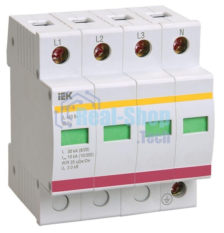 Ограничитель перенапряжения ОПС1-C 4P ИЭК MOP20-4-C