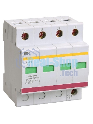 Ограничитель перенапряжения ОПС1-C 4P ИЭК MOP20-4-C