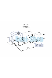 Наконечник вилочный Rexant изолированный 6.5 мм 0.5-1.5 мм² (НВи 1.5-6) красный