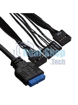 Компьютерный корпус Desktop ExeGate MI-301U-200 (mATX/mini-ITX, 1U-F200S 4см, 1хUSB+1хUSB 3.0, аудио, черный)