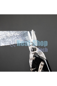 Ножницы по металлу Matrix, 250 мм, левые, обрезиненные рукоятки