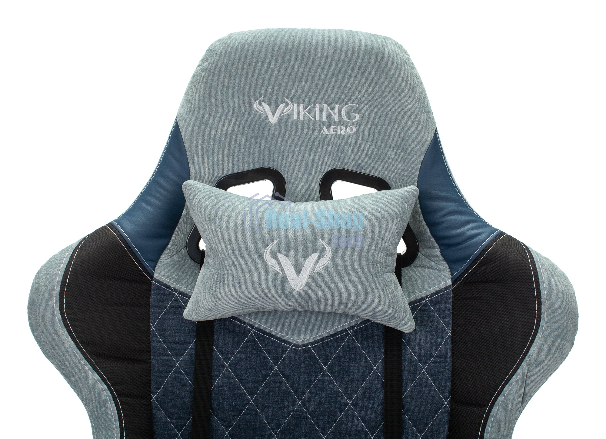 Кресло Бюрократ VIKING 7 KNIGHT BL FABRIC синий, ткань, 120 кг, механизм качания