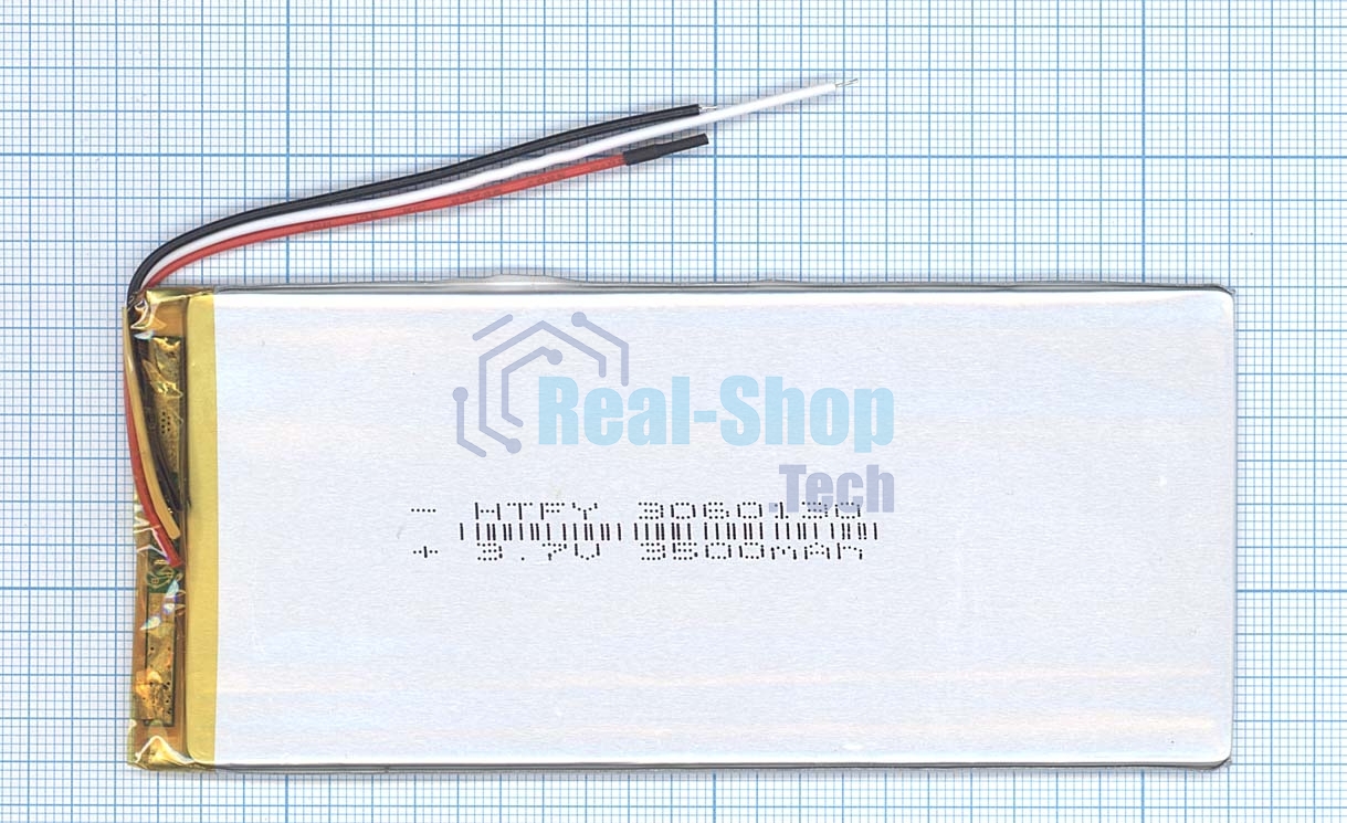 Аккумулятор Li-Pol (батарея) 3x60x130 мм 3pin 3.7V/3500mAh