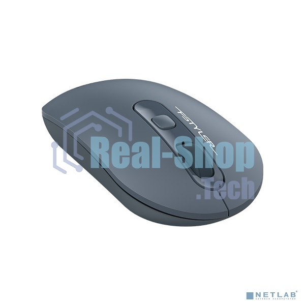 Мышь беспроводная A4Tech Fstyler FG20 пепельный/синий, 2000 dpi, радиоканал, USB, кнопки - 4