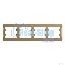 Рамка 4-м Glossa горизонт. титан SchE GSL000404