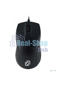 Мышь проводная Oklick 185V2 черный, 1200 dpi, USB, кнопки - 3