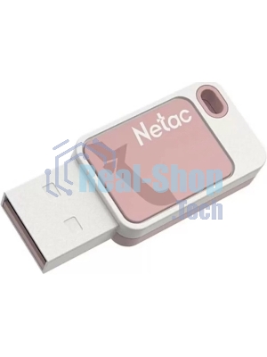 Флешка USB Netac UA31 (NT03UA31N-008G-20PK), 8Gb, USB 2.0, R/W 110/45, розовый/белый