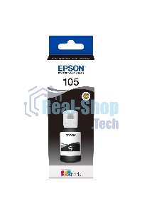Чернила Epson 105BK C13T00Q140 черный (8000 стр.) (140мл) для Epson L7160/7180