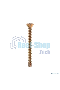 Саморез оконный Kranz сверло, 3.9х38, желтый цинк, короб (500 шт./уп.)