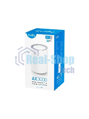 Бесшовный Mesh роутер Cudy M1800 (M1800 1-PACK) AX1800 10/100/1000BASE-TX/Wi-Fi белый