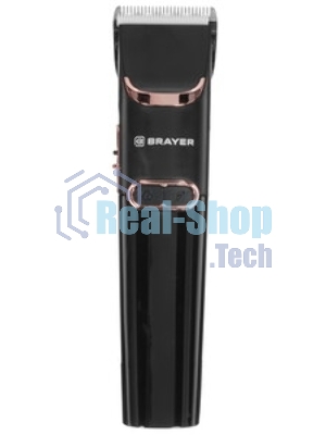 Машинка для стрижки BRAYER BR3401, LED-дисплей, 4 насад, турбо, титан. покр, регу. высоты лезвий