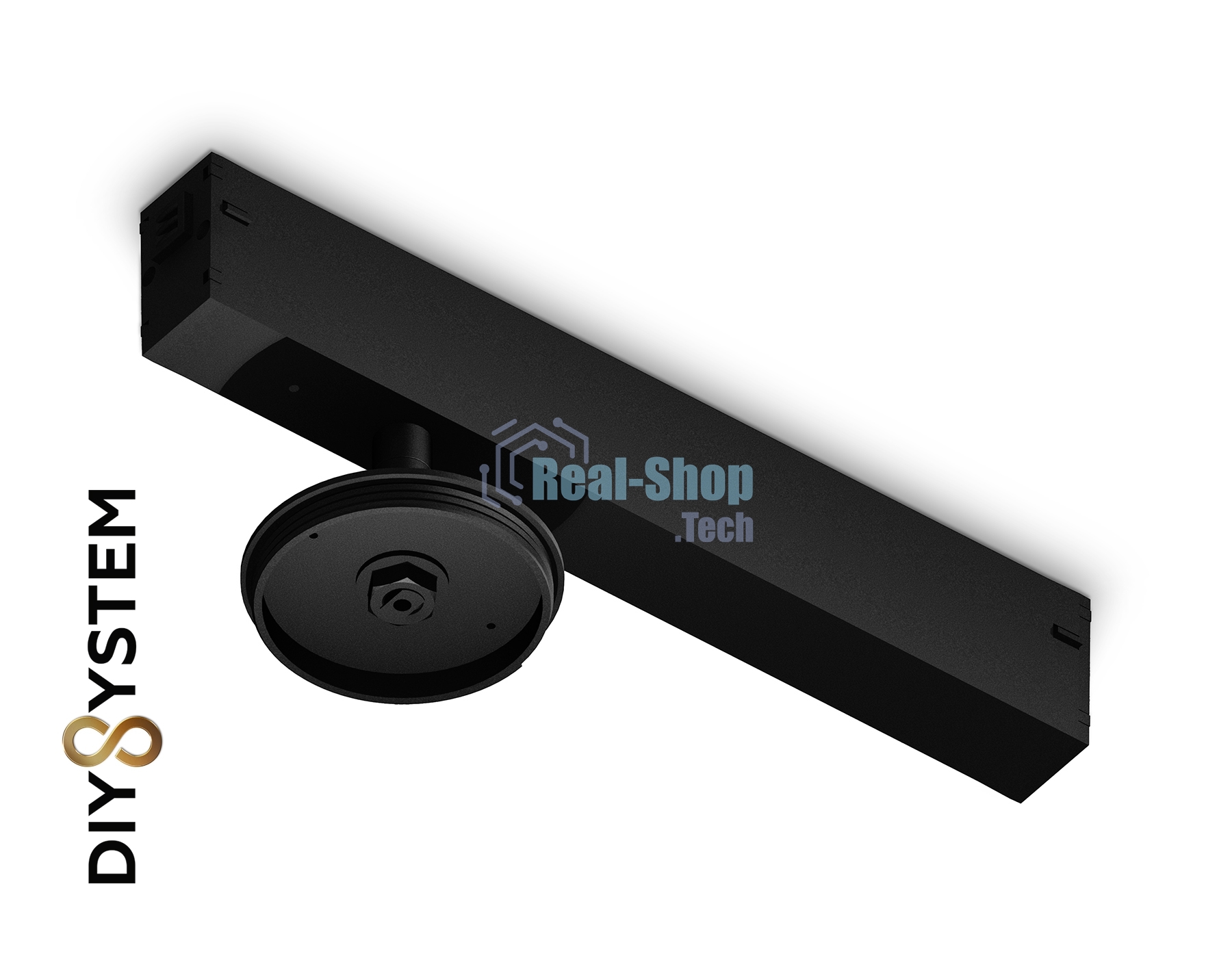 Крепеж трековый для корпуса DIY D70mm 232*70*80 BK черный