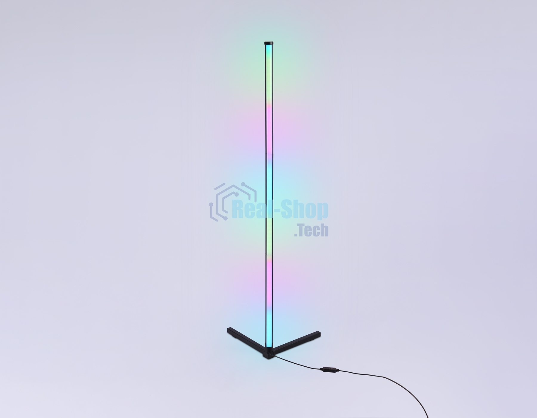 Светильник Ambrella light FL8022 BK черный LED 15W RGB D32*1250 (ПДУ РАДИО 2.4G)