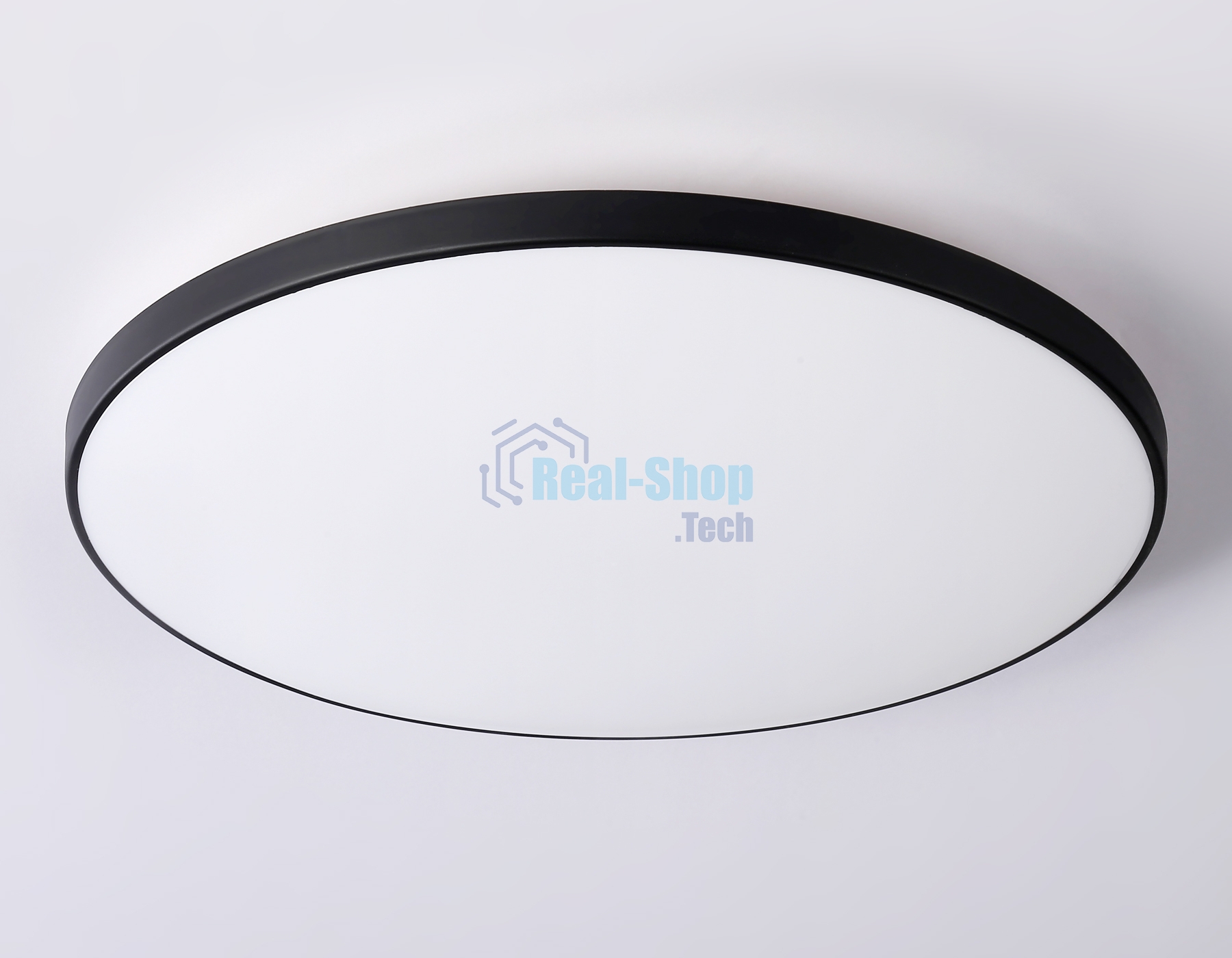 Потолочный светодиодный светильник Ambrella light FZ1226 BK черный IP44 24W 4200K D372*55 (Без ПДУ)