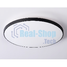 Потолочный светодиодный светильник Ambrella light FZ1226 BK черный IP44 24W 4200K D372*55 (Без ПДУ)