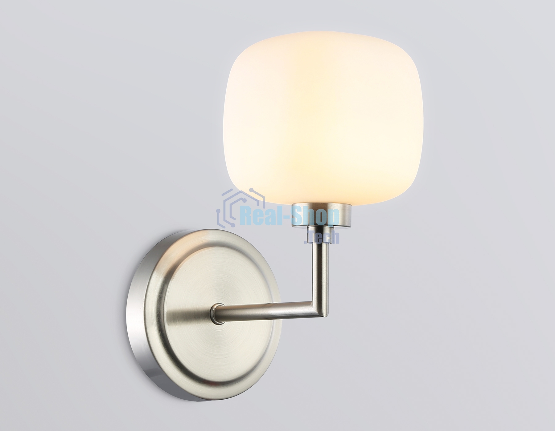 Настенный светильник Ambrella light LH53007 SN/FR сатин никель/белый матовый G9 max 40W 195*120*230