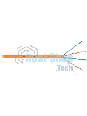 Кабель NIKOMAX NMC 2100C-OR U/UTP, 4 пары, Кат.5e, 24 AWG, внутренний, нг(А)-HF, 305м