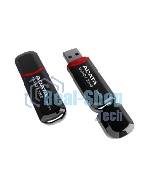 Флешка USB ADATA UV150 (AUV150-128G-RBK), 128Gb, USB 3.0, R/W 100/30, черный