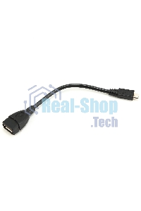 Кабель Gembird/Cablexpert A-OTG-AFBM-001 AF/MicroBM, Кабель USB 2.0 OTG, 0.15м, пакет