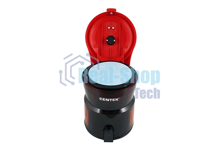 Пылесос Centek CT-2536 черный/красный, 420/2400 Вт, уборка сухая, пылесборник контейнер 2 л