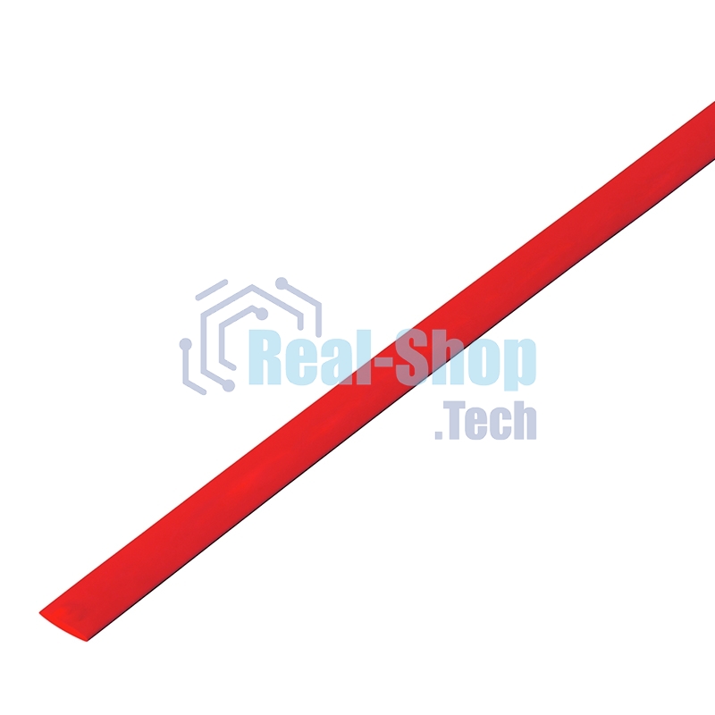 Термоусадочная трубка 12/6,0 мм, красная, упаковка 50 шт. по 1 м PROconnect