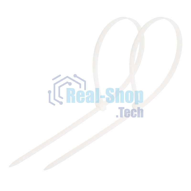 Хомут-стяжка кабельная нейлоновая PROconnect 200 x2,5 мм, белая, упаковка 100 шт.