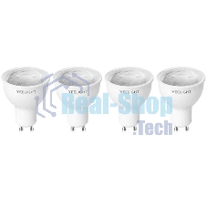 Умная светодиодная лампочка Yeelight GU10 Smart bulb W1(Diммable) - упаковка 4 шт.