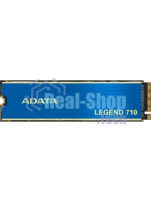 Накопитель SSD ADATA LEGEND 710, 256Gb, PCIe 3.0 x4, M.2 2280, NVMe, R/W 2100/1000, с радиатором