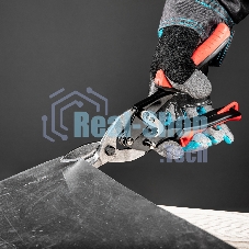 Ножницы по металлу Matrix, 250 мм, левые, обрезиненные рукоятки