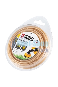 Леска для триммера Denzel армированная алюминием круглая, 2,0мм х 15м, блистер ALUFLEX