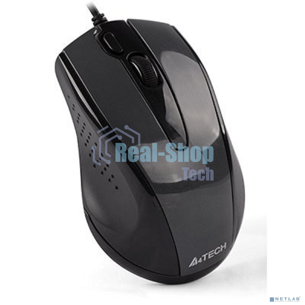 Мышь проводная A4Tech N-500FS черный, 1200 dpi, USB, кнопки - 4