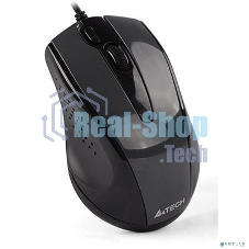 Мышь проводная A4Tech N-500FS черный, 1200 dpi, USB, кнопки - 4