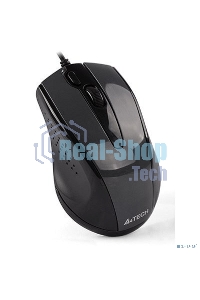 Мышь проводная A4Tech N-500FS черный, 1200 dpi, USB, кнопки - 4