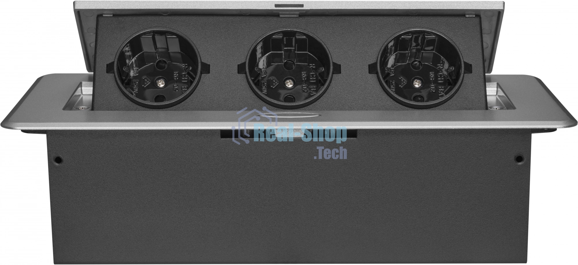 Розетка Cactus CS-SOCKET-EU3-GYBK для столешницы серый (уп.:1шт)