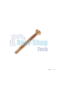 Саморез оконный Kranz сверло, 3.9х38, желтый цинк, короб (500 шт./уп.)