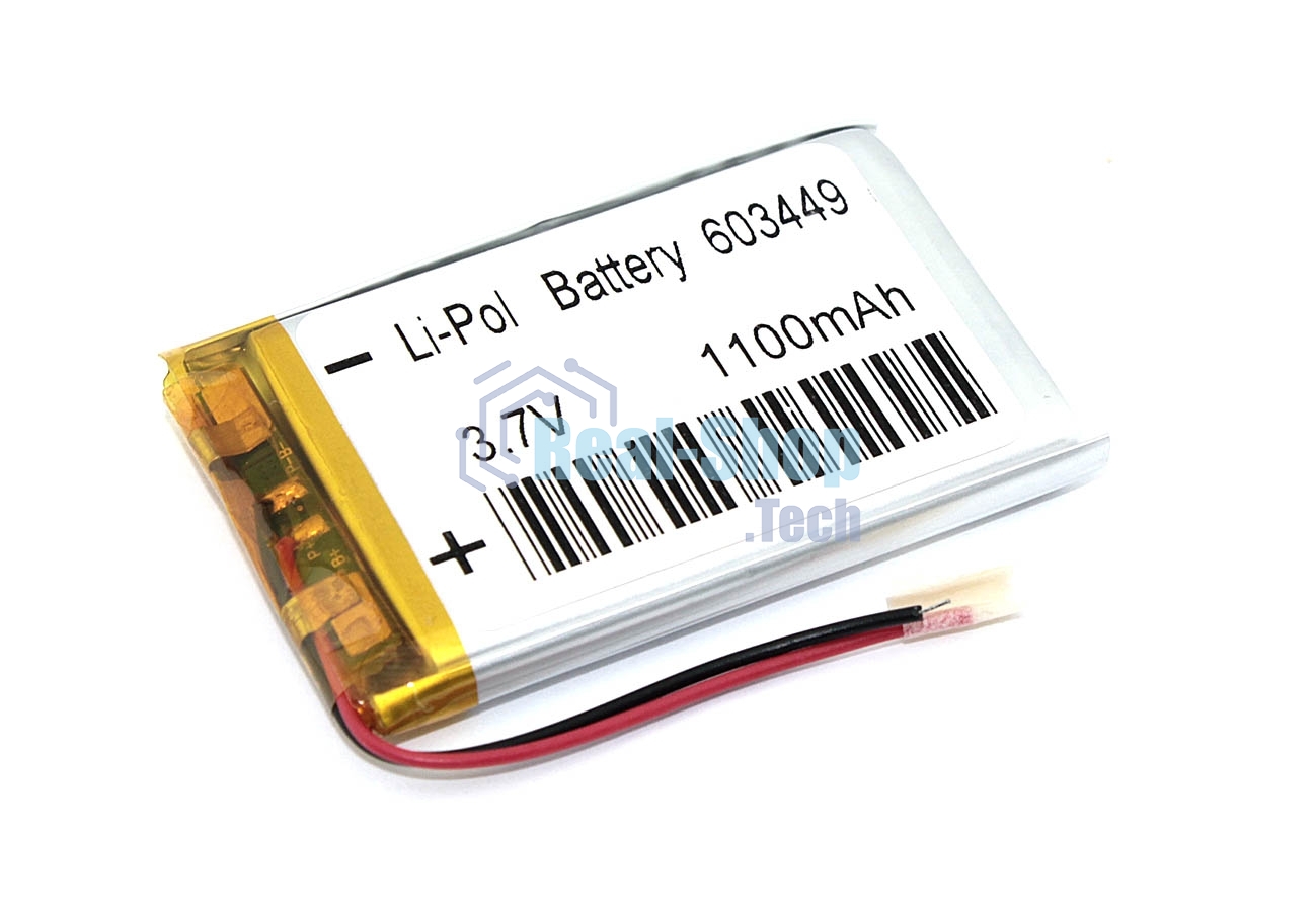 Аккумулятор Li-Pol (батарея) 6x34x49мм 2pin 3.7V/1100mAh