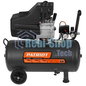Компрессор поршневой безмасляный Patriot Professional 50-340, 340 л/мин, 8 бар, 2000 Вт, 50 л, быстросъемный 1/4