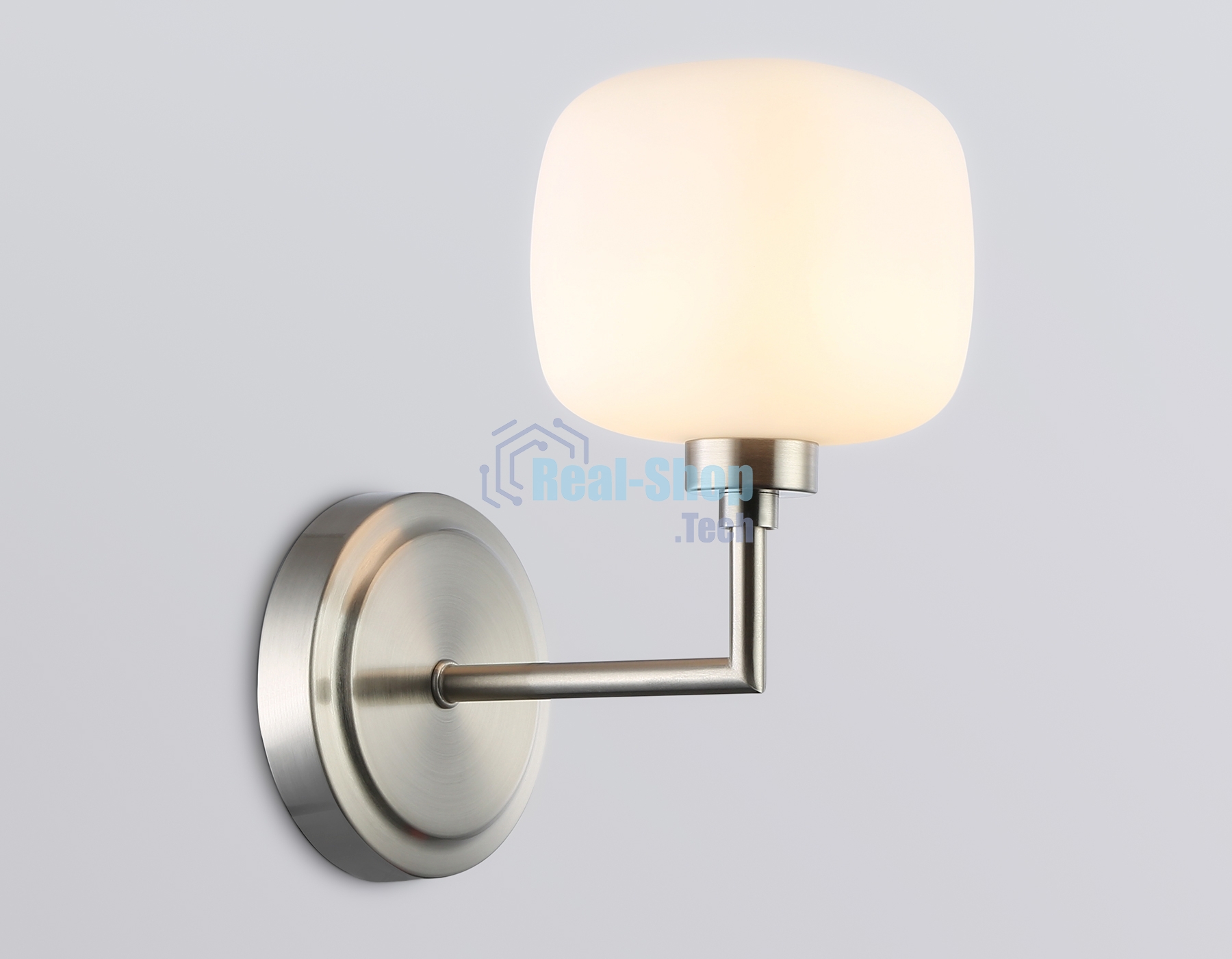 Настенный светильник Ambrella light LH53007 SN/FR сатин никель/белый матовый G9 max 40W 195*120*230
