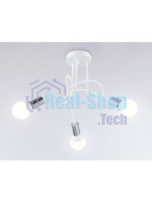 Светильник Ambrella light TR80414/3 WH/CH белый/хром E27/3 max 60W D670*370