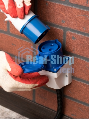 Розетка наруж. уст. 32А 220В 2P+РЕ IP44 (123) EKF ps-123-32-220
