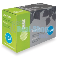 Картридж лазерный Cactus CS-Q7516A для принтеров HP LaserJet 5200/5200N; Canon LBP 3500 черный 12000 стр.