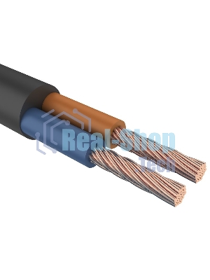 Провод соединительный ПВС 2х0,75 мм² 200 м белый ГОСТ 7399-97