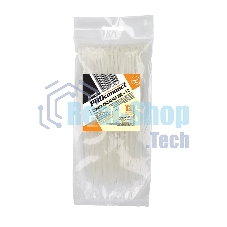 Хомут-стяжка кабельная нейлоновая PROconnect 200 x2,5 мм, белая, упаковка 100 шт.