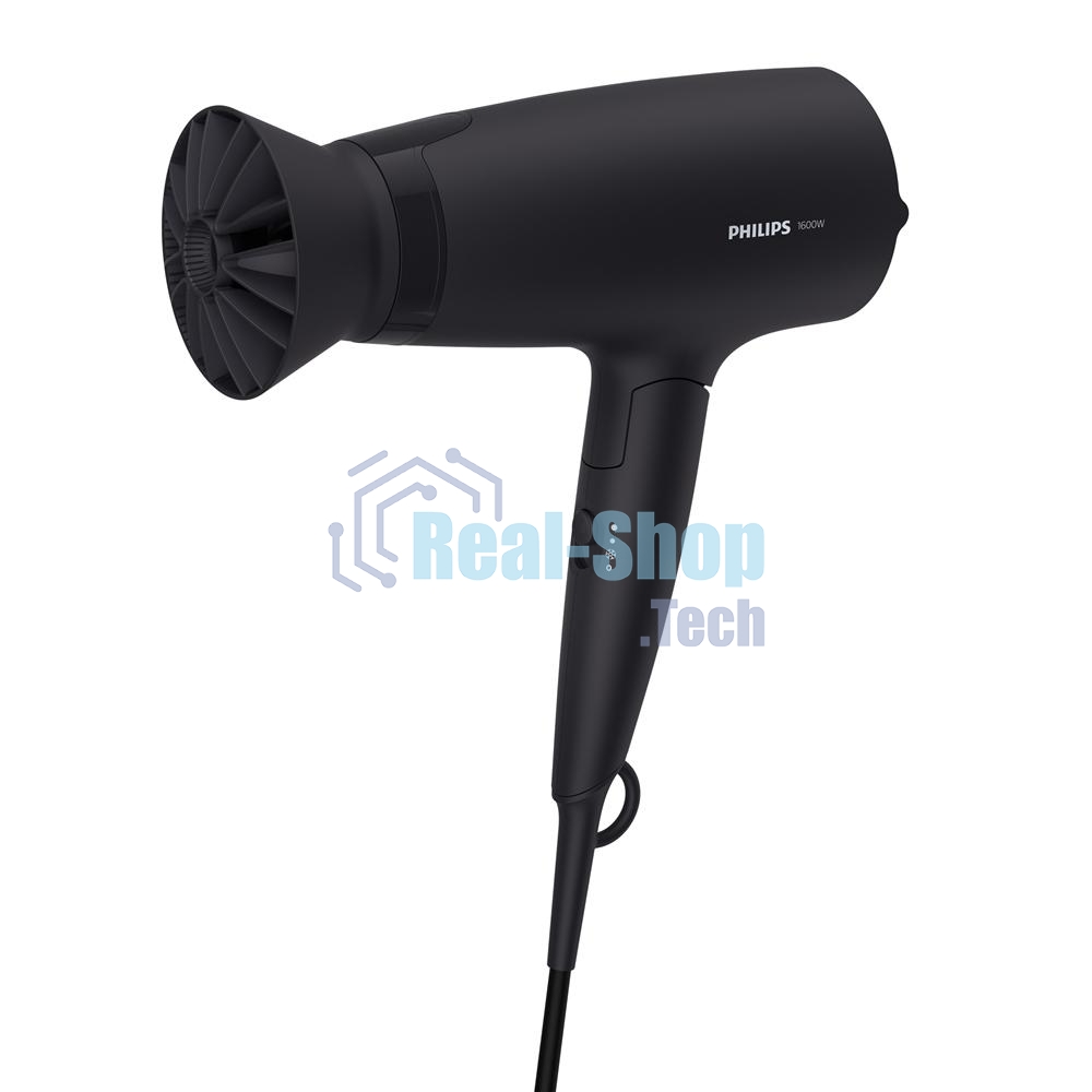 Фен Philips Фен Philips/ 1600 Вт, 3 режима, ThermoProtect, концентратор, шнур 1,8 м. черный.