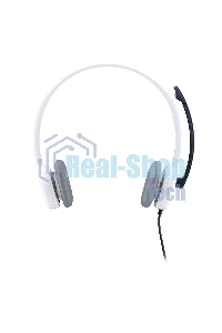 Гарнитура проводная с микрофоном Logitech H150 белый накладные оголовье (981-000350)