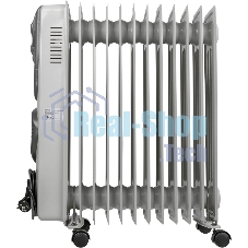 Обогреватель масляный Ресанта ОМ-12НВ (12 секций) белый, 2900 Вт, 25 м2, термостат 67/3/12