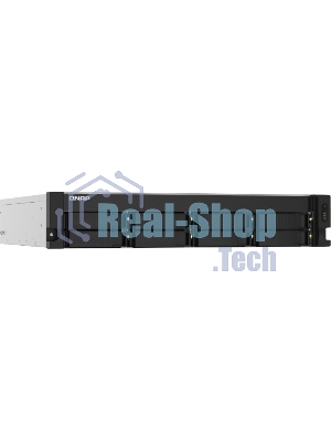 Сетевое хранилище без дисков SMB QNAP TS-832PXU-RP-4G 8-Bay 2U rackmount NAS, AL324 quad-core 1.7 GHz, 1x4Gb DDR4 RAM (max 1x16Gb), SATA 6Gb/s, 2x 10GbE SFP+ LAN, 2x 2.5 GbE LAN, 2xPSU. W/o RAIL-B02