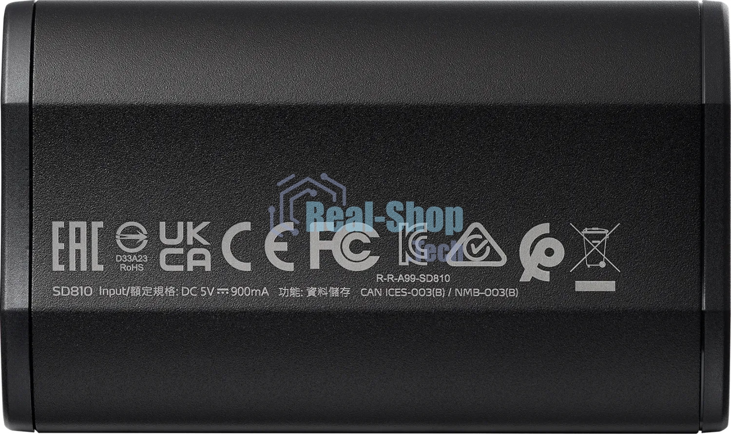 Внешний SSD ADATA SD810, 500 Gb, USB 3.2 Gen 2x2 Type-C, R/W 2000/2000, черный